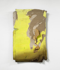 Tom Früchtl, aintwet#2, 2022, Öl auf Pappkarton, 150 x 95 x 28 cm © Tom Früchtl