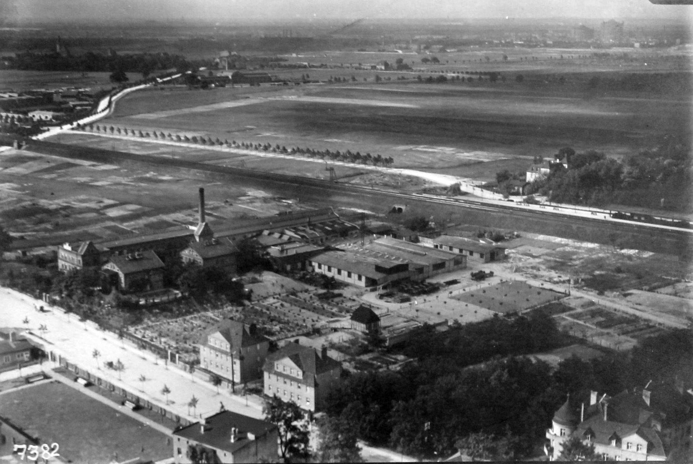 Museum Reinickendorf - Waidmannslust, Fliegeraufnahme der Volta-Werke, 1926, BBWA_U3_44_00002A