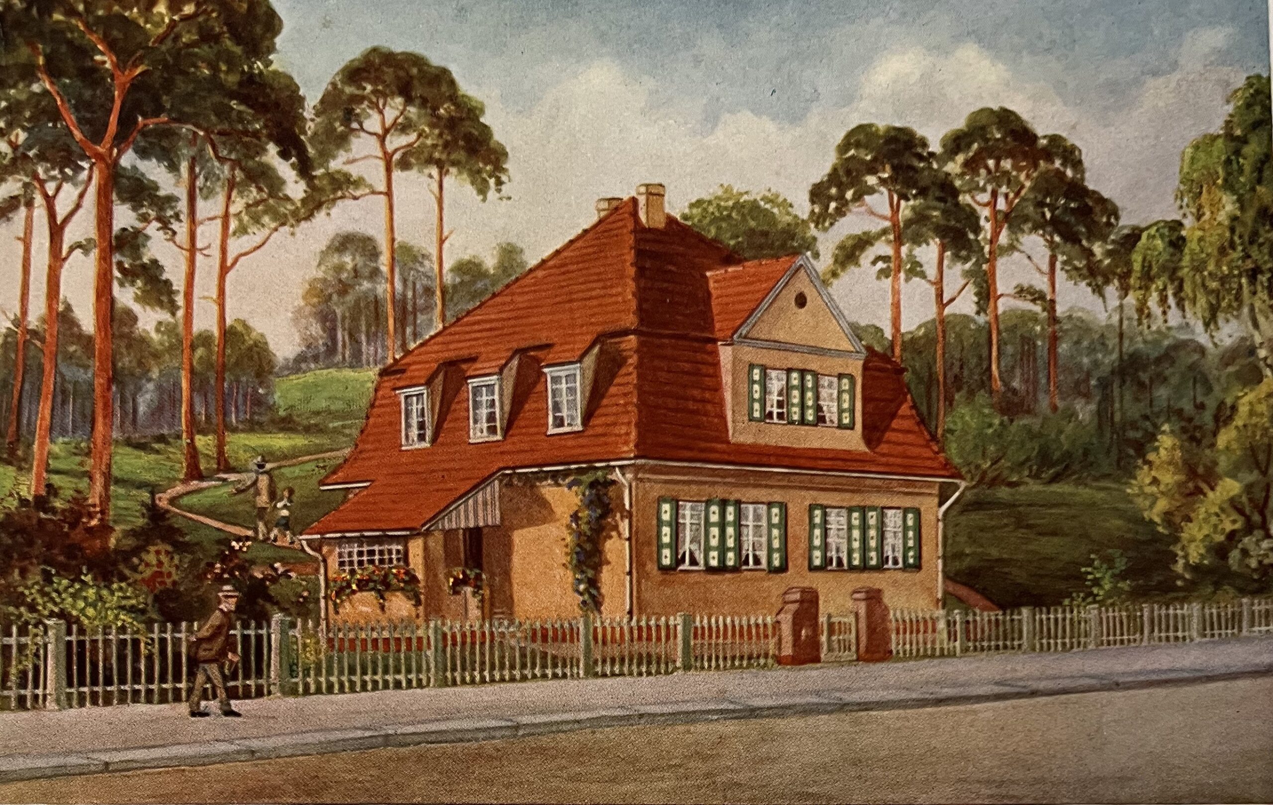 Museum Reinickendorf - Paul Poser: Haus Rumland in der Zeltinger Straße aus Werbebroschüre der B.T.C. um 1913