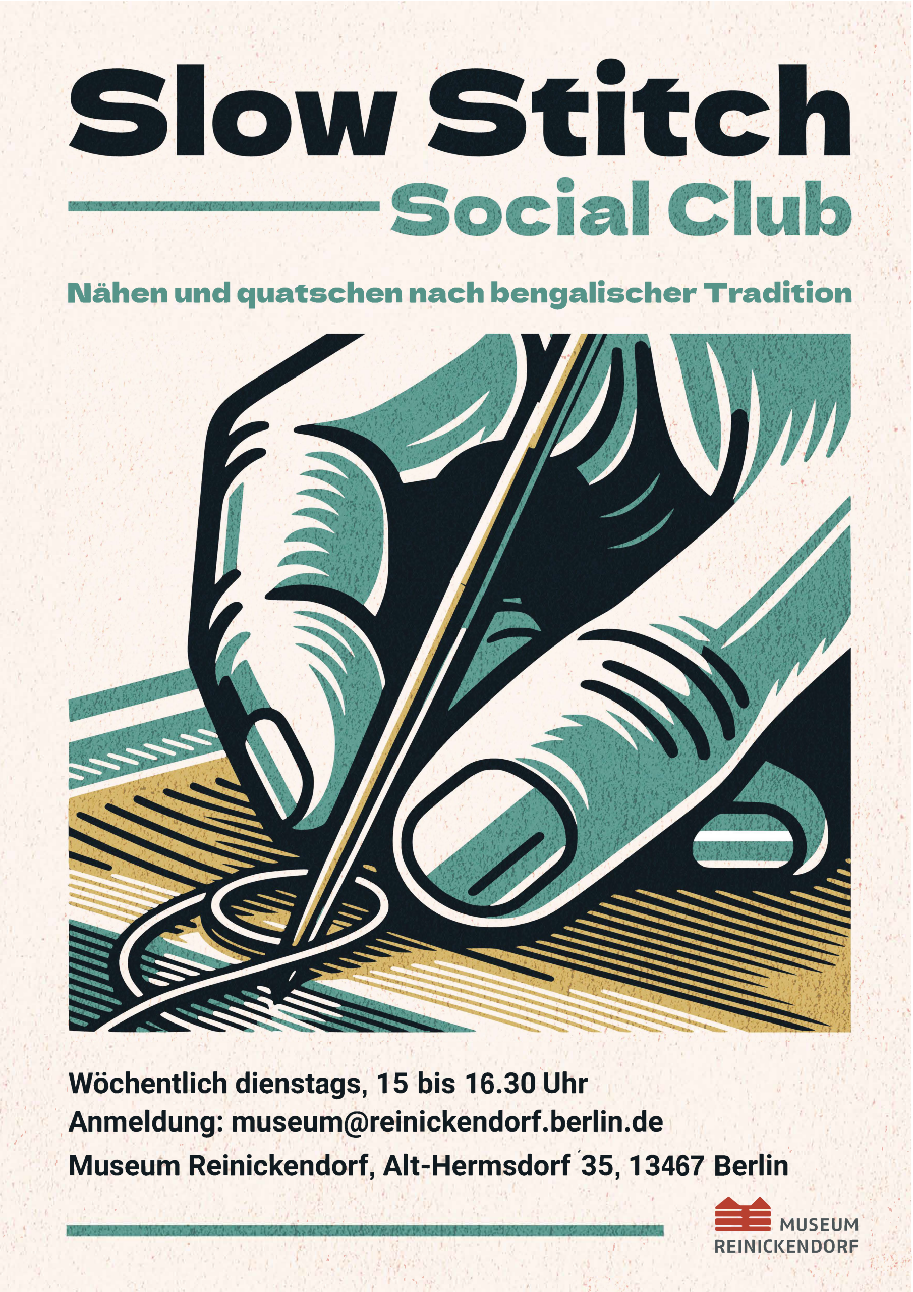 Museum Reinickendorf - Slow Stitch Social Di, 15-16.30 Uhr